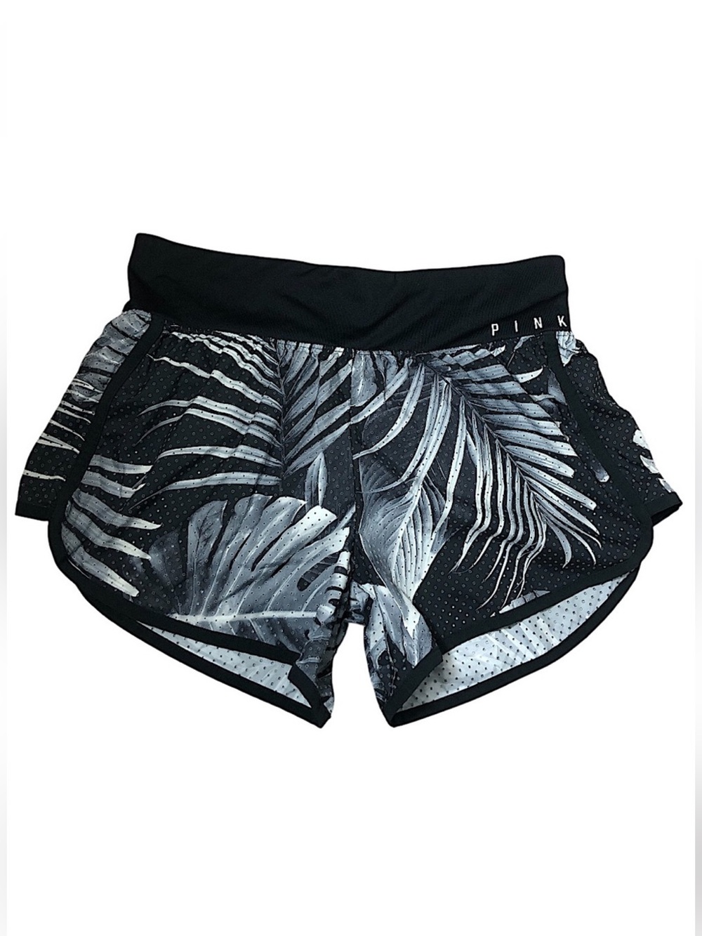 Victoria's Secret Pink Ultimate Shorts Athletic Running Active Gym Black/Grey SP